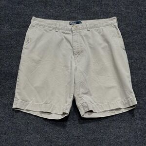 Polo Ralph Lauren Shorts Mens 34 Khaki Classic Chino Prospect 100% Cotton Casual
